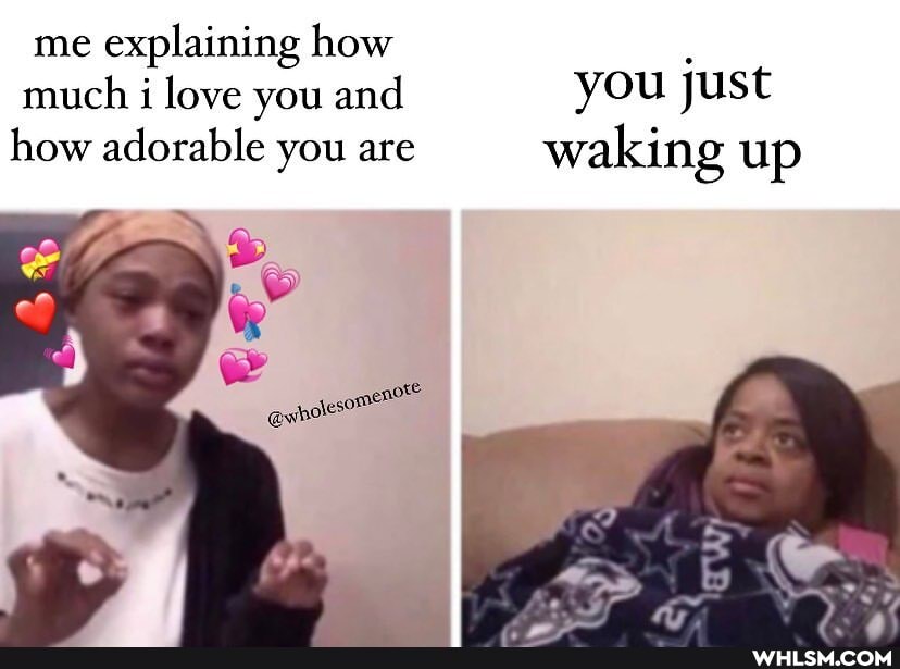me explaining how much i love you and you just how adorable you are waking up
We
ce