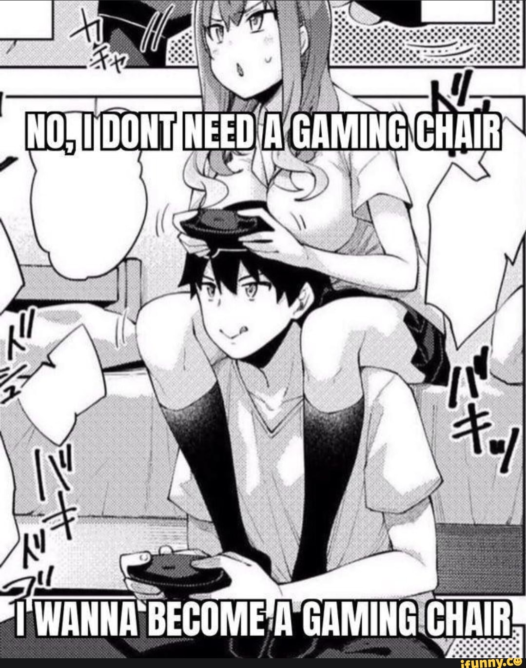 Oh so its a computer chair  Funny Anime Pics