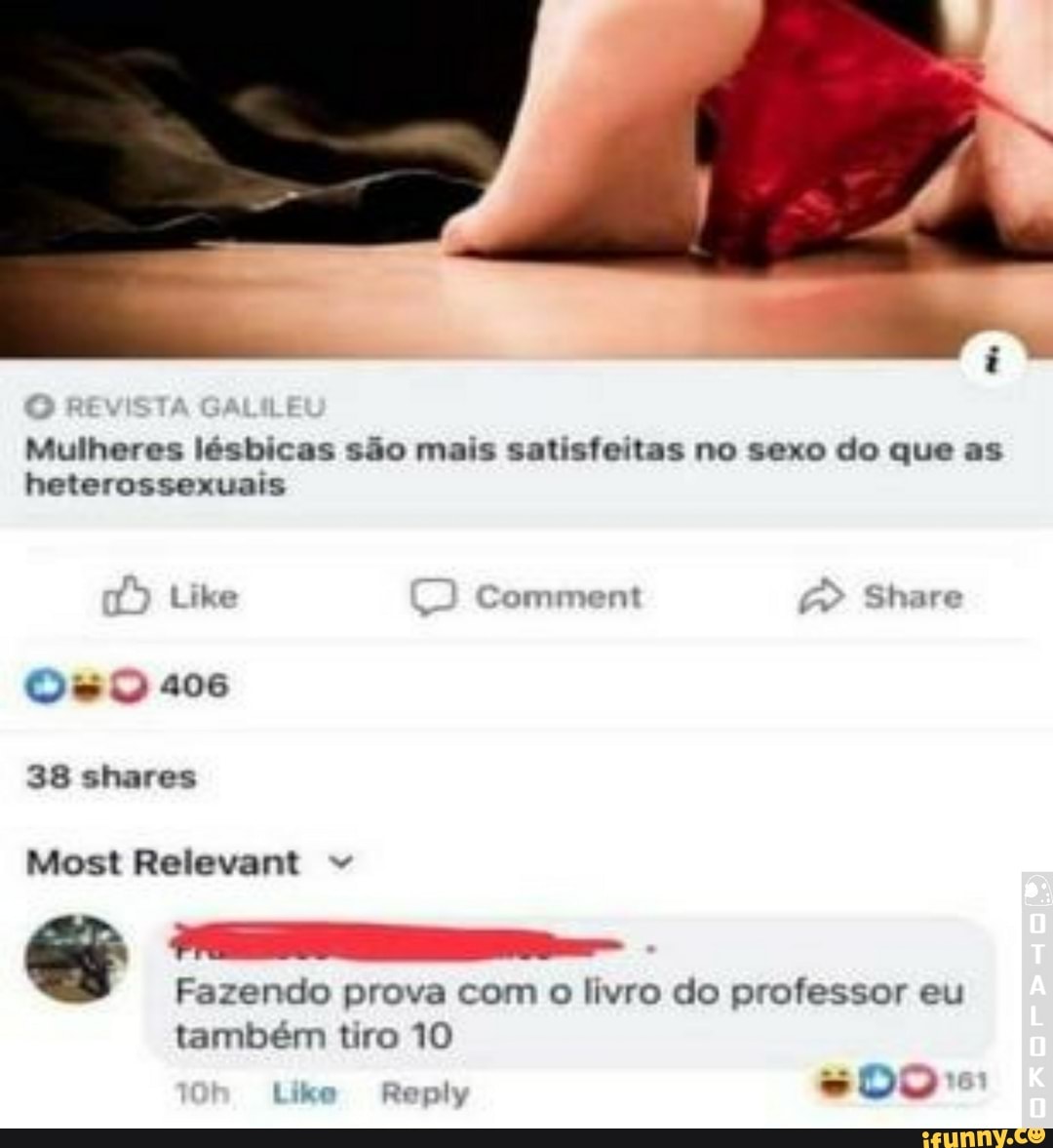 Mulheres lésbicas são mais satisfeitas no sexo do que as
Os Q 406
Fazendo prova com o livro do professor eu
também tiro 10