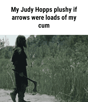 My Judy Hopps plushy if arrows were loads of my cum - My Judy Hopps