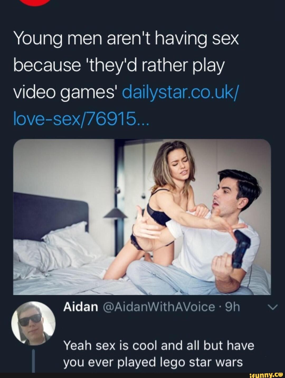 Young men aren't having sex because 'they'd rather play vide...
