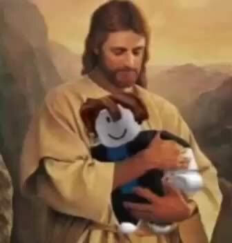 Jesus abraçando um boneco do roblox - iFunny Brazil