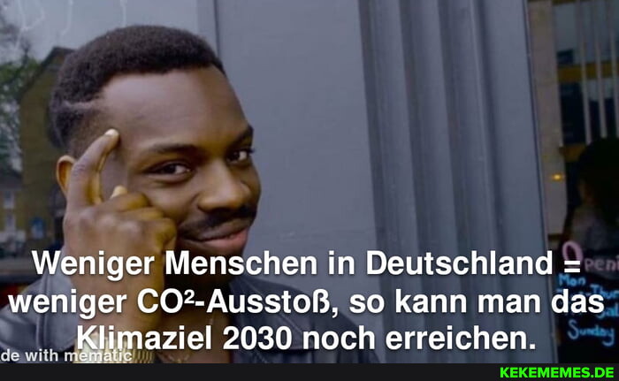 Weniger Menschen in Deutschland = weniger CO2-AusstoB, so kann man das 2030 noch