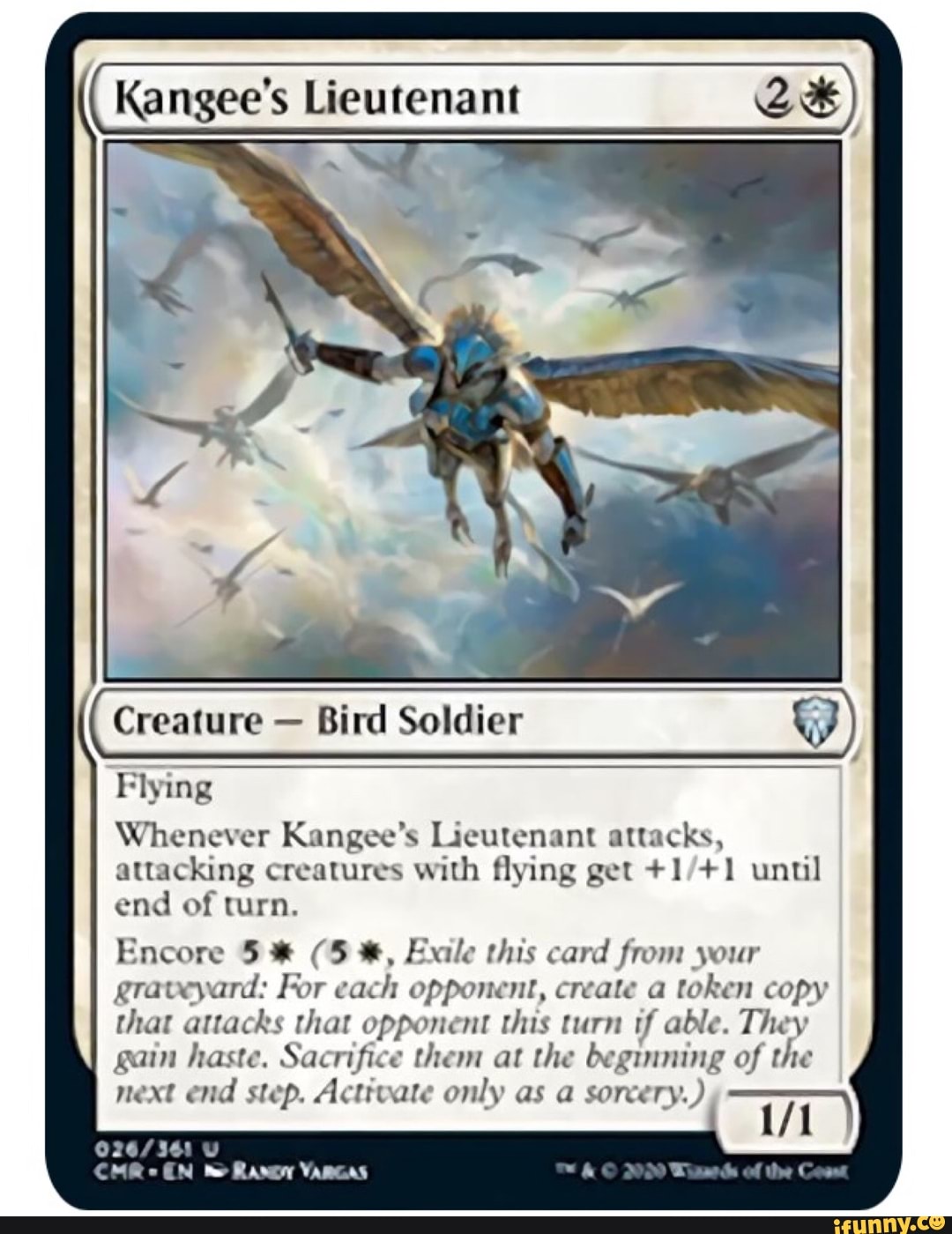 Kangee's Lieutenant Creature Bird Soldier Flying Whenever Kangee's