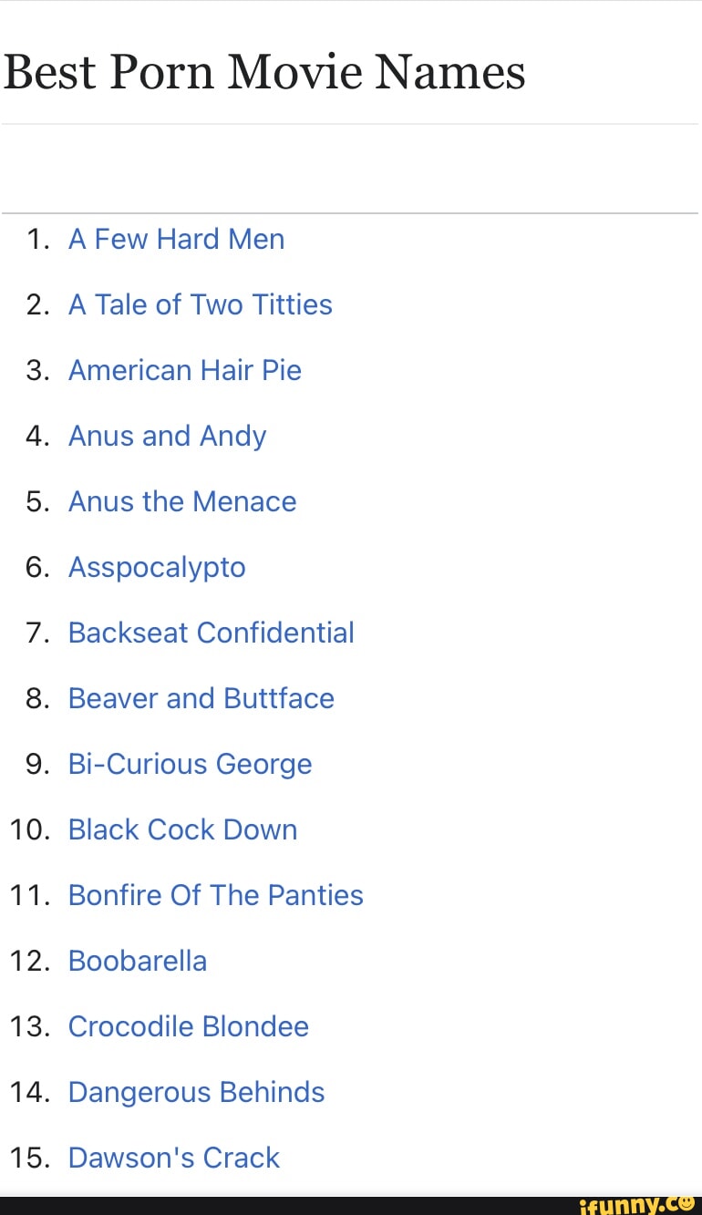 Describe your sex life as a movie title