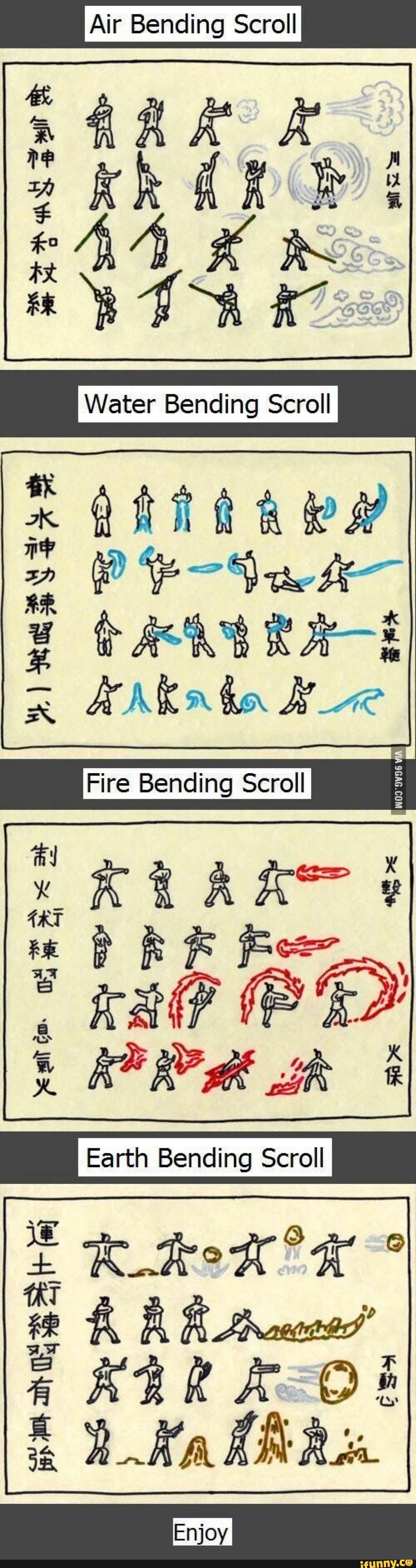 Air Bending Scro
Bending Scroll
Water Bending Scro
Fire
