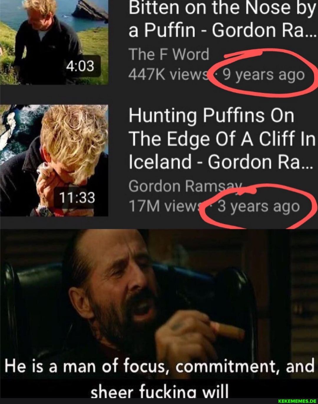 Bitten on the Nose by a Puffin - Gordon Ra...
The F Word
447K views
Hunting Puffins On
The Edge Of A Cliff In
Iceland - Gordon Ra...
Gordon Ram view 3 years ago
He is a man of focus, commitment, and