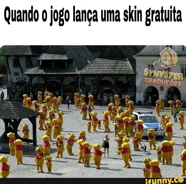 Quando o jogo lança uma skin gratuita