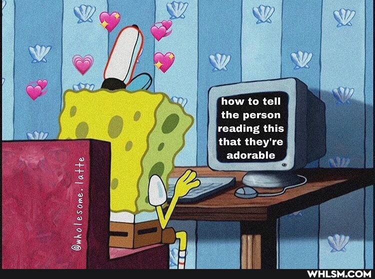 how to tell the person reading this
that they're adorable