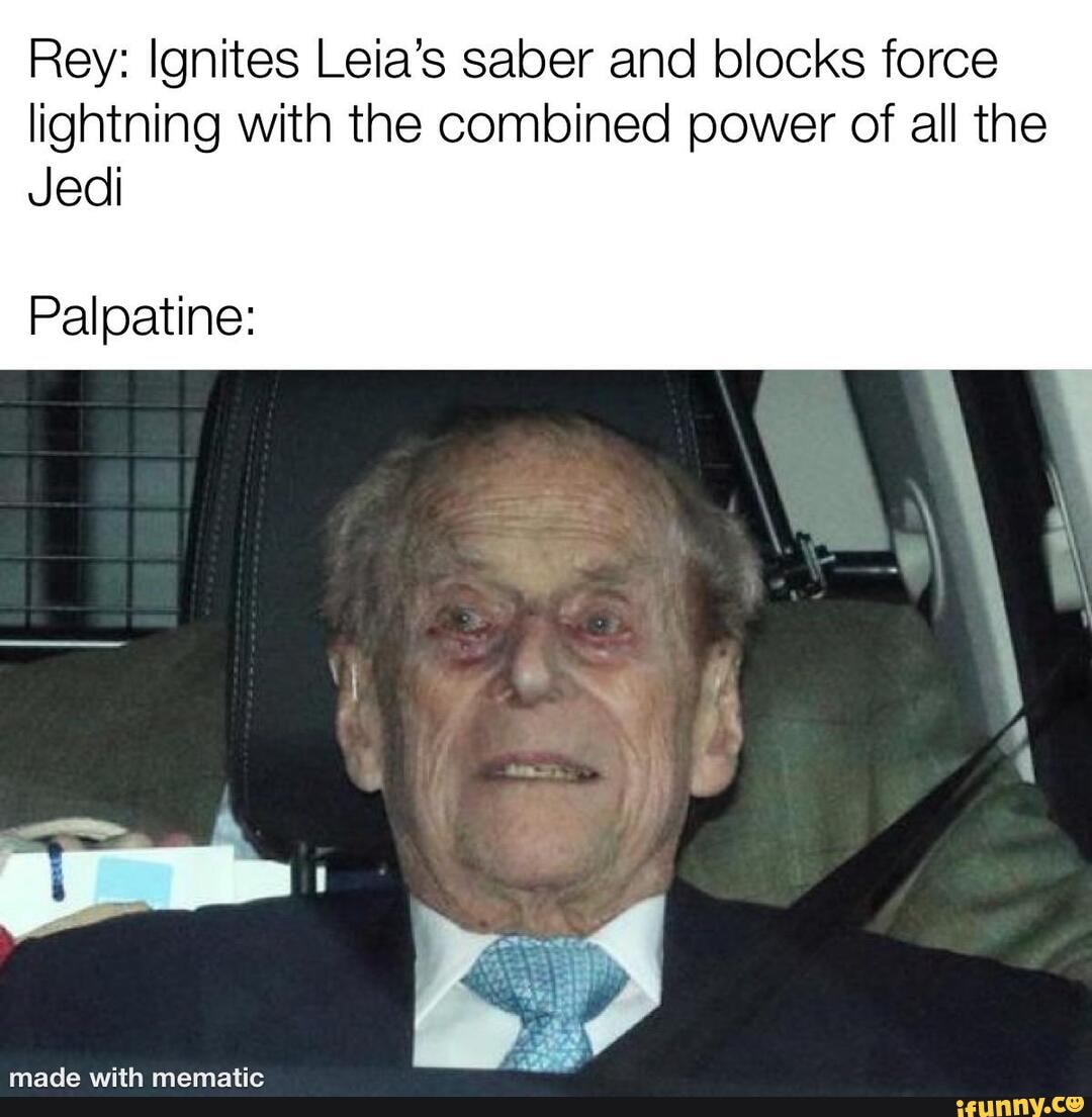 Rey: Ignites Leia's saber and blocks force
lightning with the combined power of all the
Jedi
Palpatine: