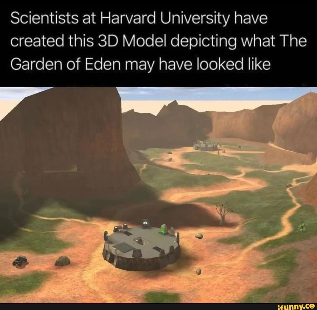 Sonny Side Up on X: Scientists at Harvard University have created this 3D  Model depicting what The Garden of Eden may have looked like   / X