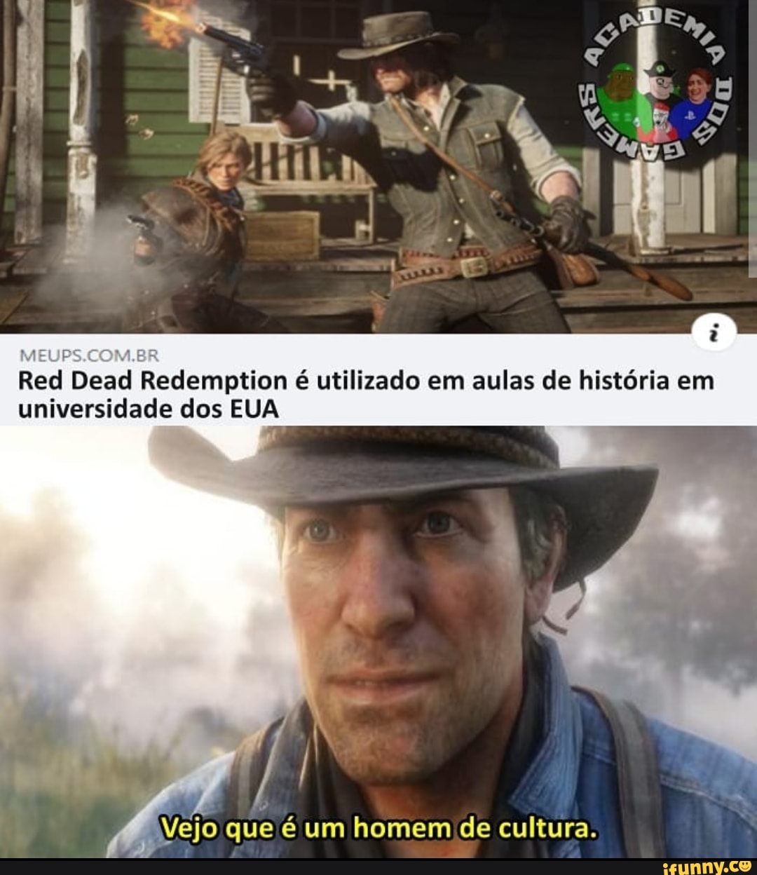 Red Dead Redemption é utilizado em aulas de história em universidade dos EUA
PVejo que é um homem de cultura.