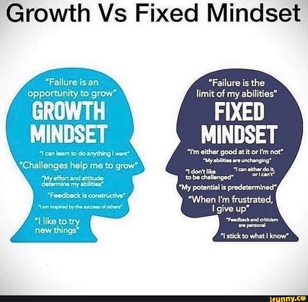 Growth Vs Fixed Mindset 