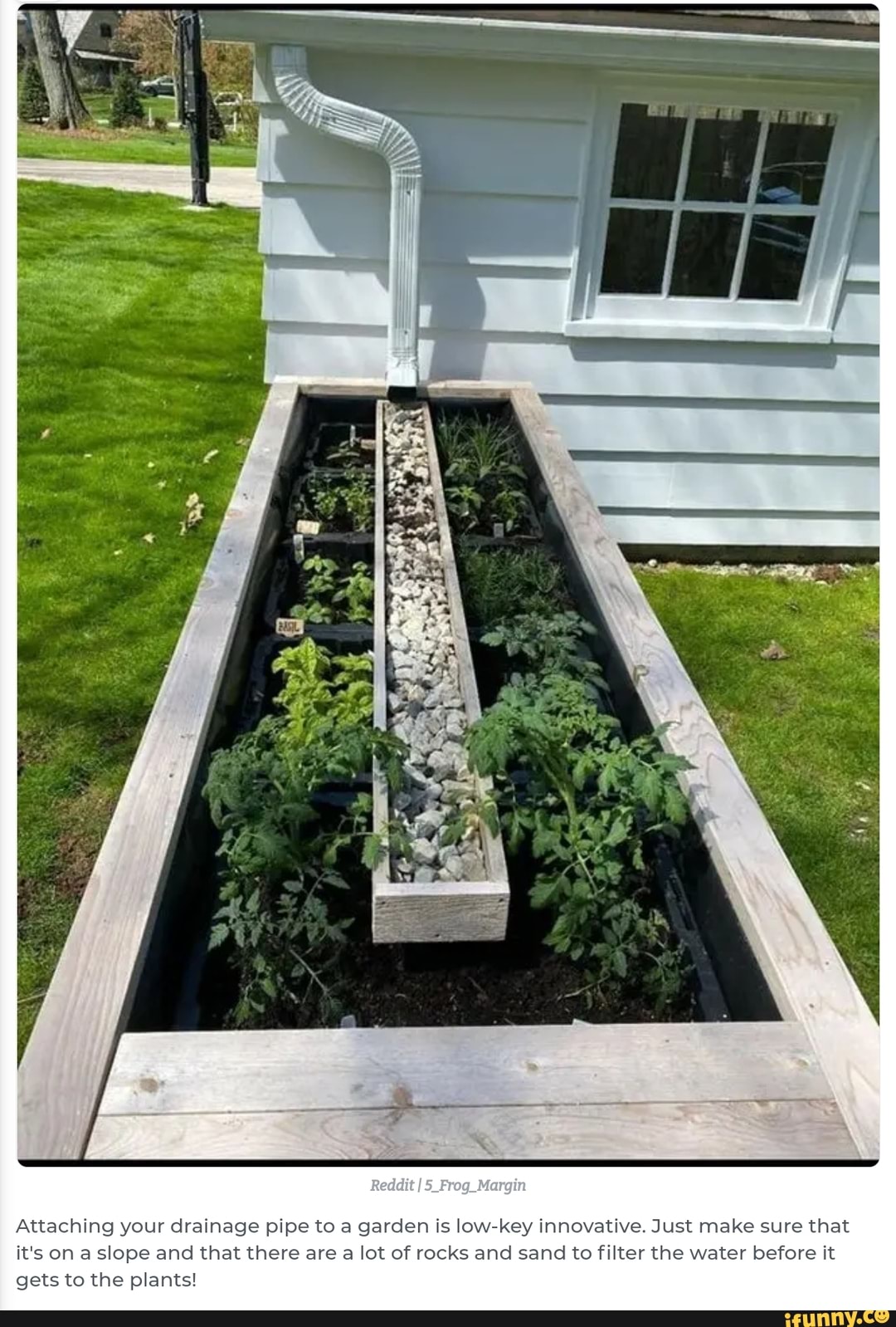 Reddit {5_Frog_ Margin Attaching your drainage pipe to a garden Is low