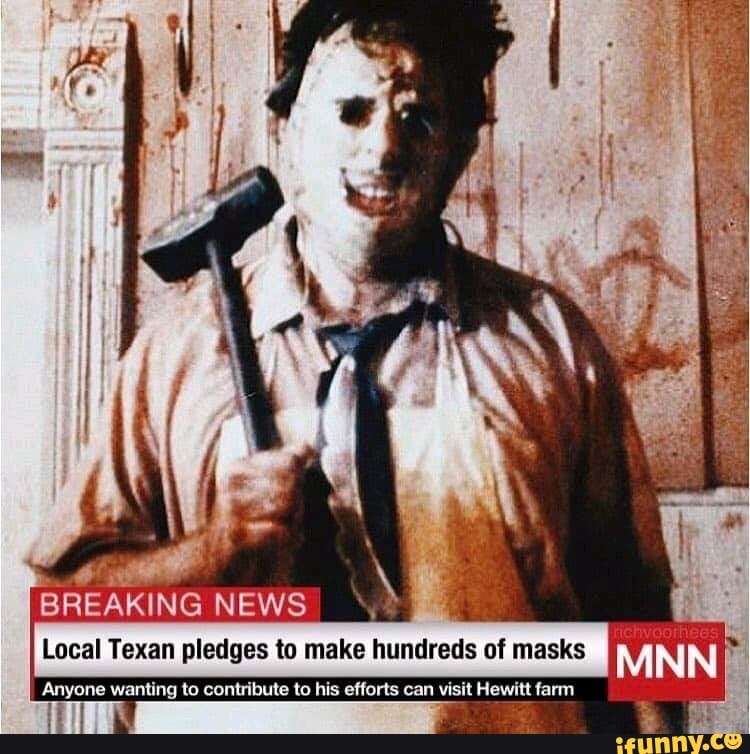 ENC E I
f
Local Texan pledges to make hundreds of masks MNN y
Anyone wanting to contribute to his efforts can visit Hewitt farm