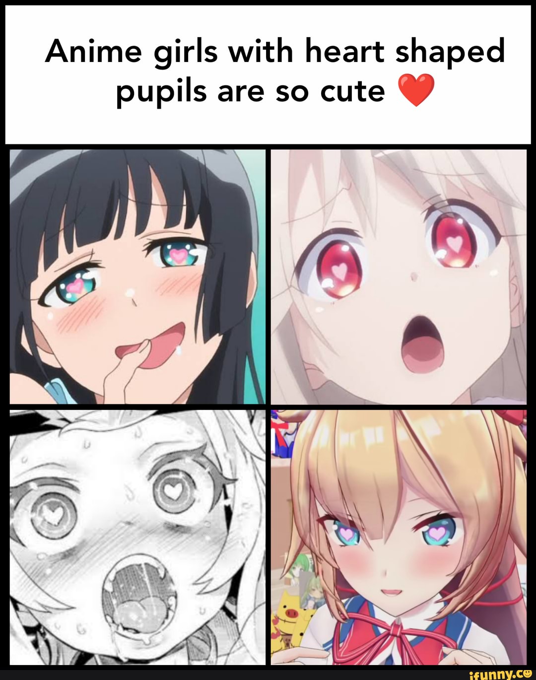 Anime Girls With Heart Shaped Pupils Are So Cute Ifunny 7528