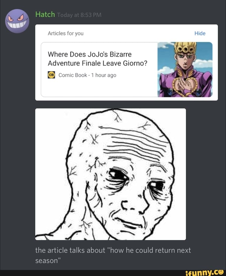 Where Does JoJo‘s Bizarre Adventure Finale Leave Giorno? E [ m 4 hour