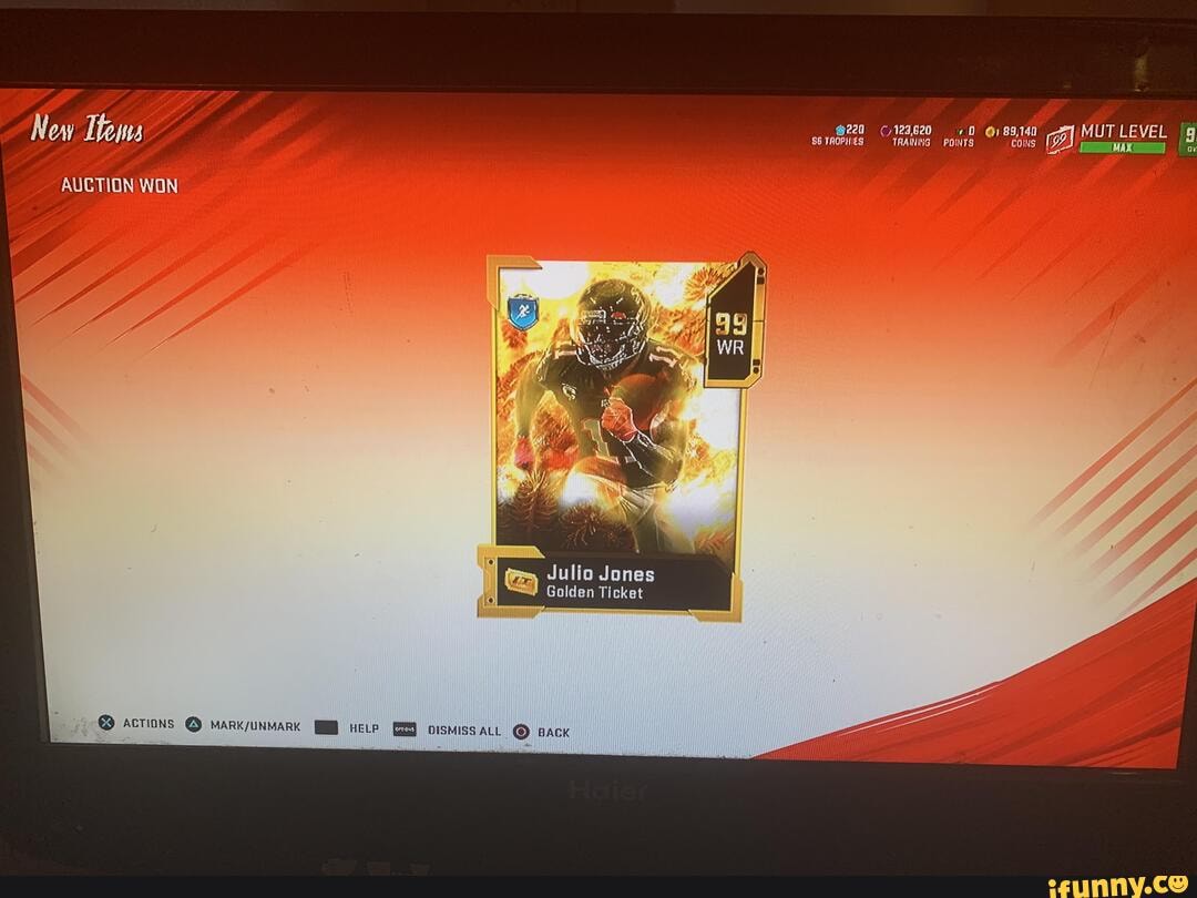 @220 0 89140 MUT LEVEL 'g
SS TAOPIES TRANG PoNTs \tons I se
AN
Julio Jones
Golden Ticket
actions