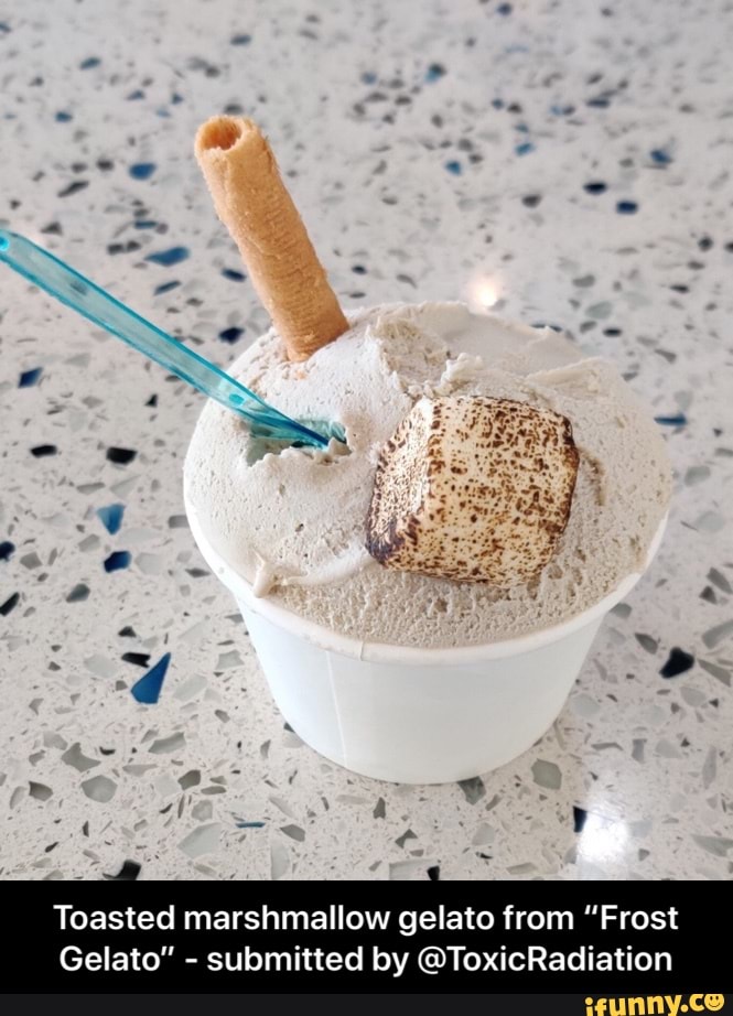 Toasted marshmallow gelato from "Frost Gelato" submitted by
