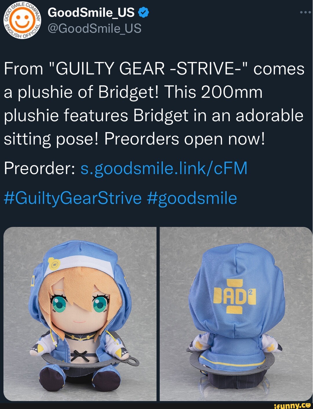 I Am OBSESSED With This Guilty Gear Bridget Plush and Buying It Immediately