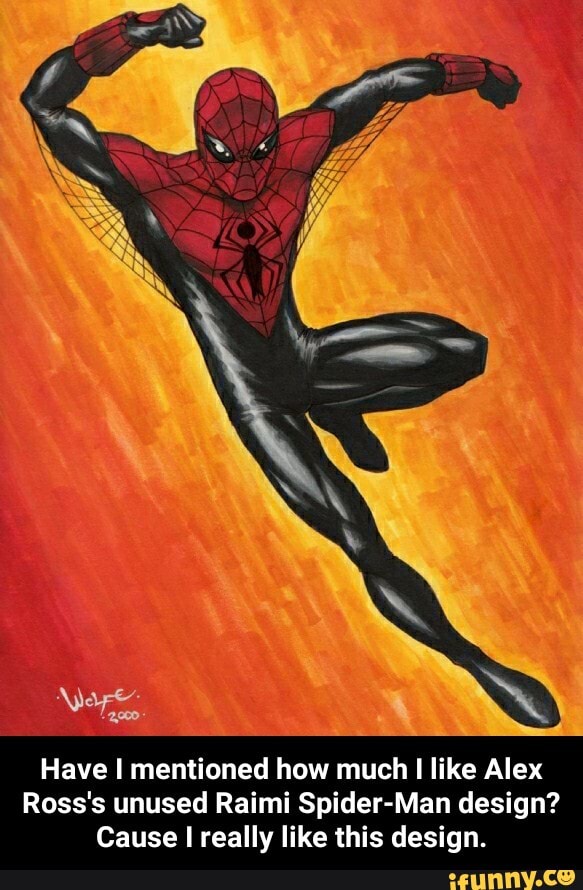 Have I mentioned how much I like Alex Ross's unused Raimi Spider-Man d...