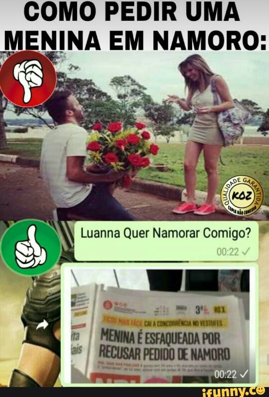 COMO PEDIR UMA
NINA EM NAMORO: