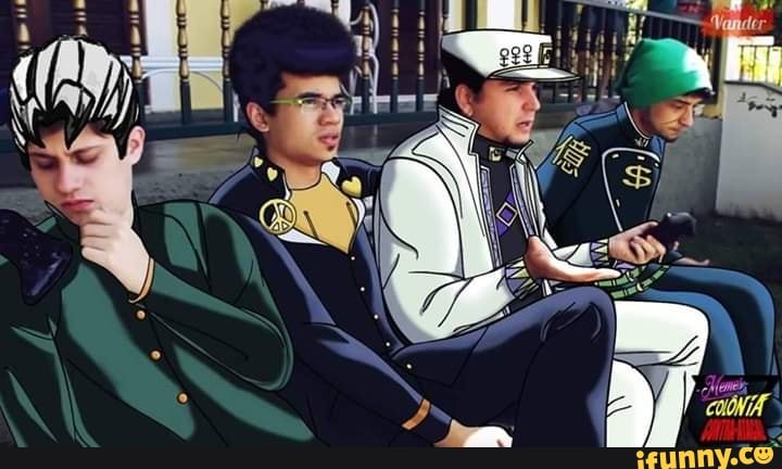 jojo, jojosbizarreadventure, animes, anime, srwillson, matheuscanella, emisu, rik, coloniacontraataca, naokiba, nao, kiba, parte4, cartuchito
