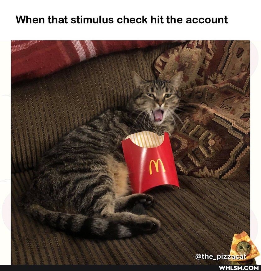 When that stimulus check hit the account