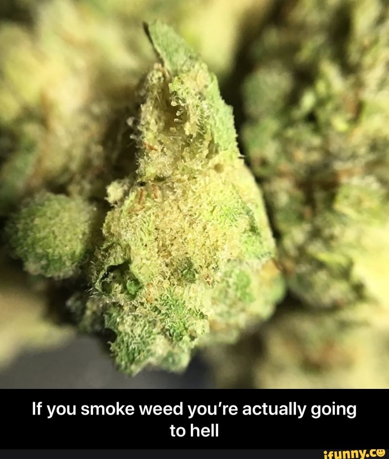 If you smoke weed you're actually going to hell - If you smoke weed you’re actually going to hell