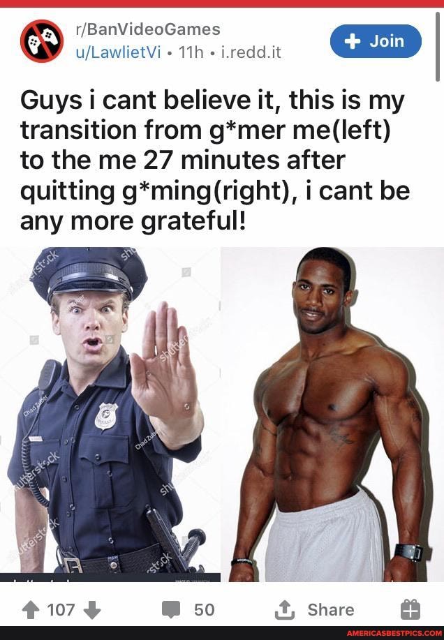 Guys i cant believe it, this is my transition from g*mer to the me 27 minutes after quitting i cant be any more grateful!