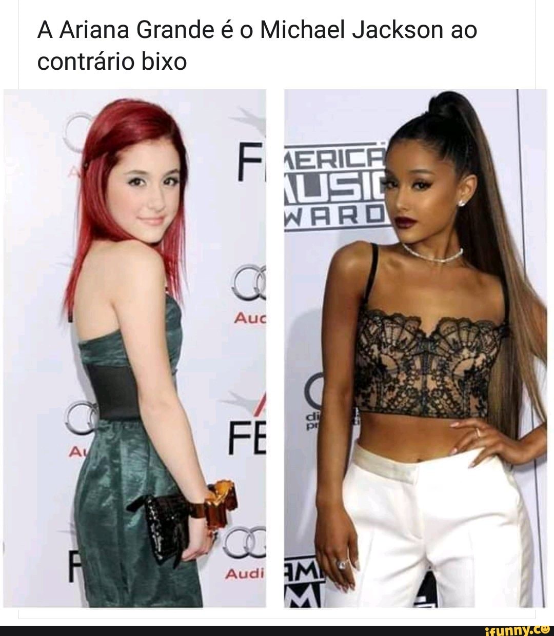 A Ariana Grande é o Michael Jackson ao contrário bixo