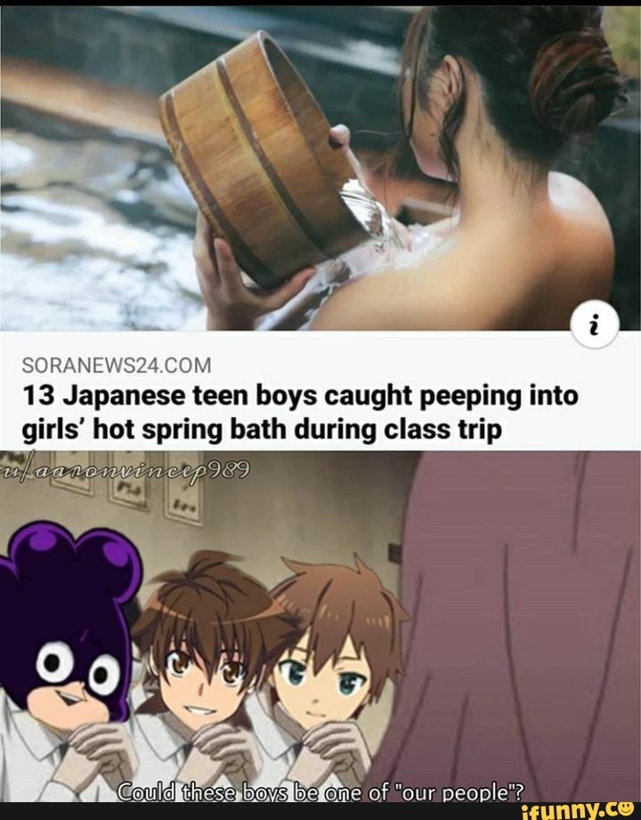 13 Japanese Teen Boys Caught Peeping Into Soranews2460m Girls Hot Spring Bath During Class 8483