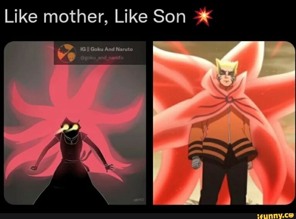 Naruto Memes on X: Like father like son, Like mother like