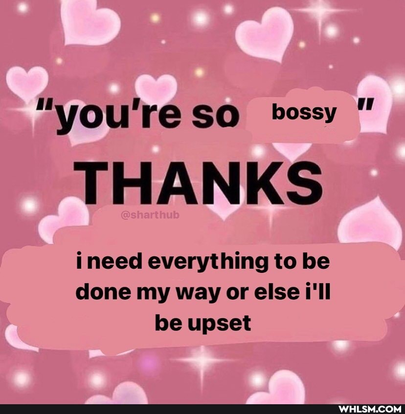 "you're SO bessy
THANKS
ineed everything to be done my way or else i'll be upset