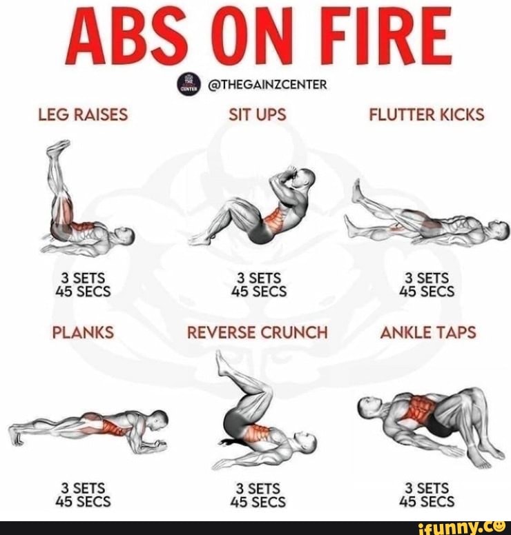 Sit Ups W Leg Raises Abs Sit Single Leg Full Body Crunch Work Out