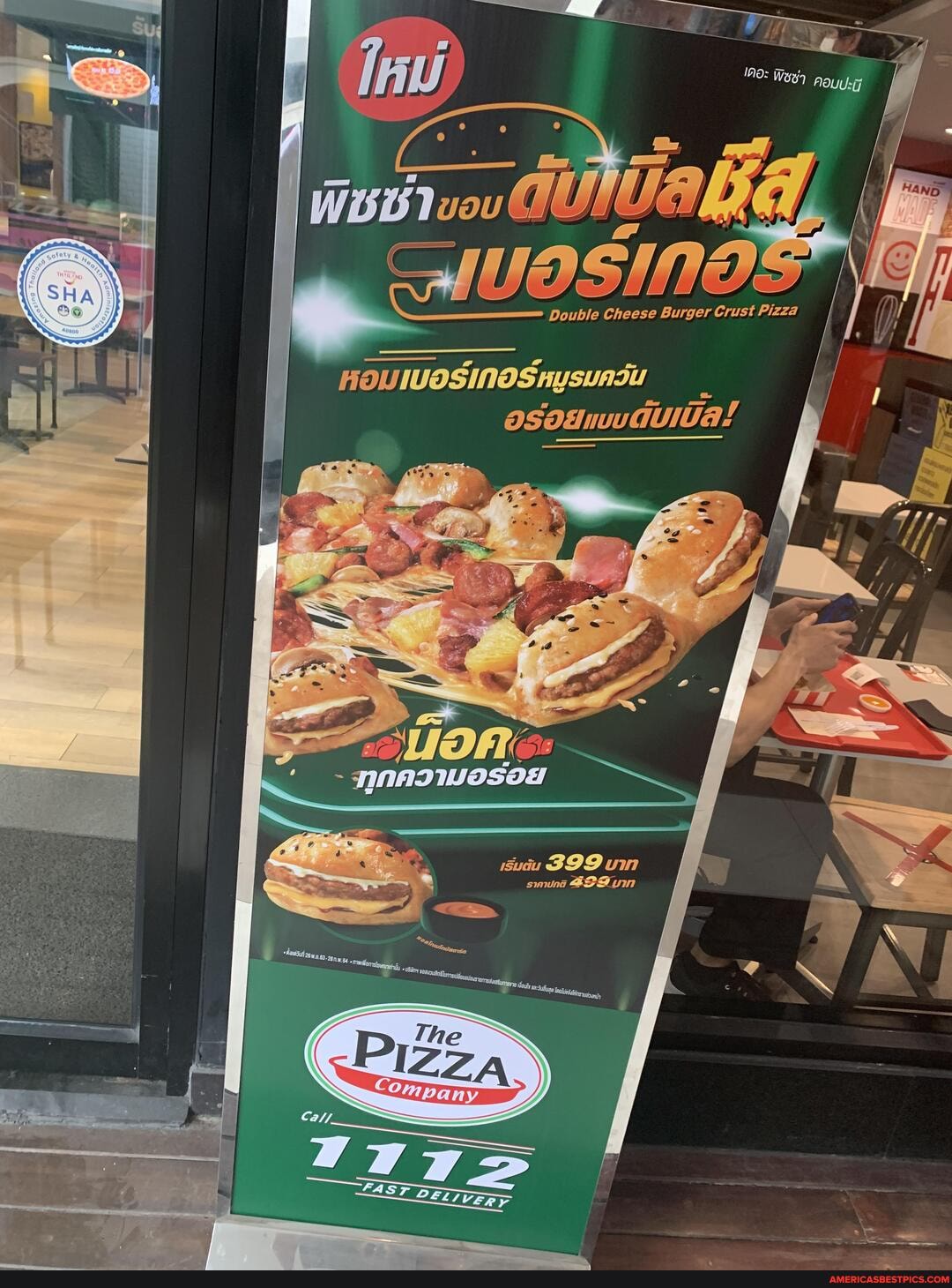 - a
Double Cheese Burger Crust Pizza
HOUMOSINOSHysuAsu
osodmuauiva!
udu B99um