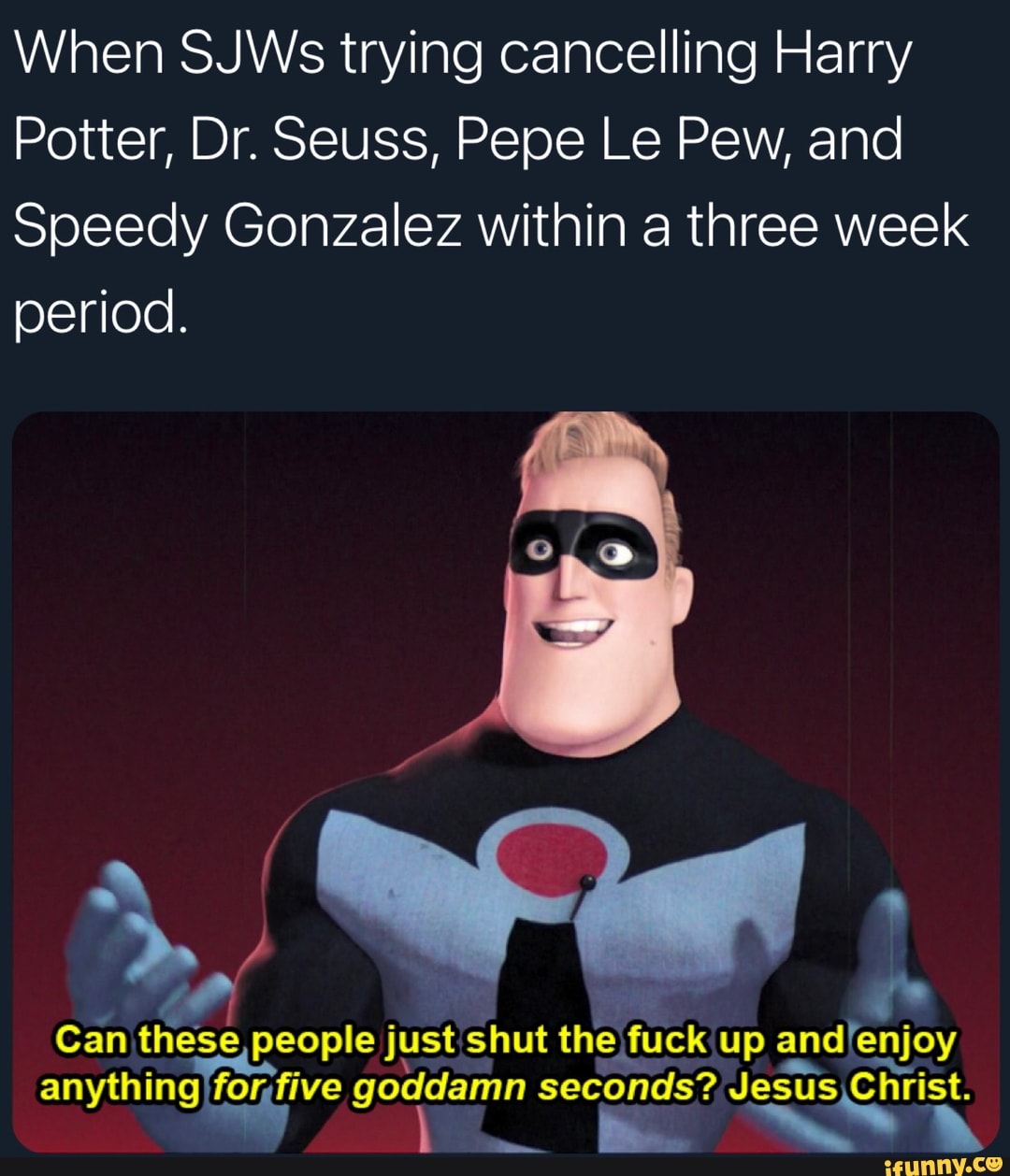 Can these people just shut the fuck up anything... 