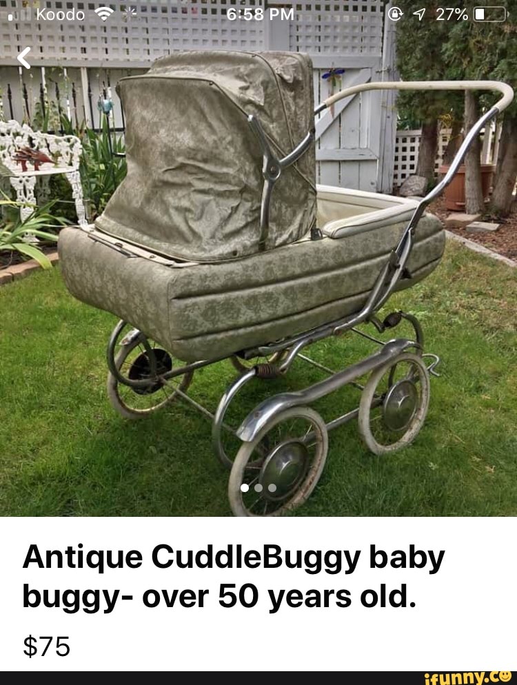 Antique CuddleBuggy baby buggy- over 50 years old.