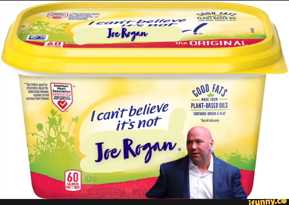 CALORIEs
Pex 1 TesP
cant believe not
the ORIGIN
MADE FROM
PLANT-BASED OILS
CONTAINS OMEGA-3 ALA