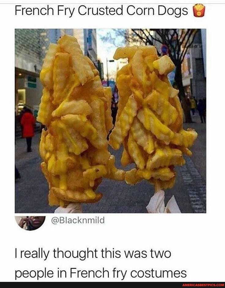 French Fry Crusted Corn Dogs
ww @Blacknmild
I really thought this was two
