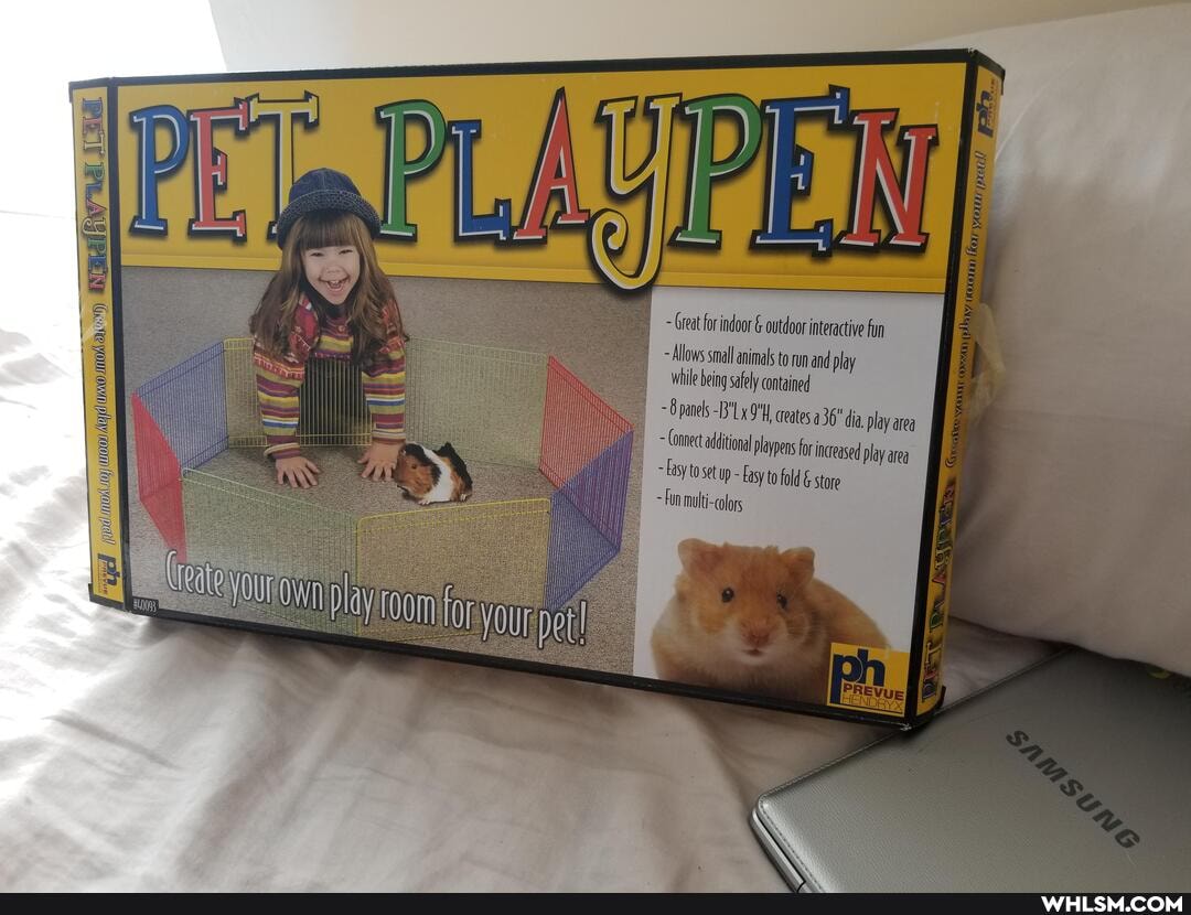 ~ Great for indoor & outdoor interactive fun
Allows small animals to run and play while being safely contained
creates 436" da. play area
~ Connect additional playpens for increased play area
~Fasyto setup - fasy to fold store mutti-coloys