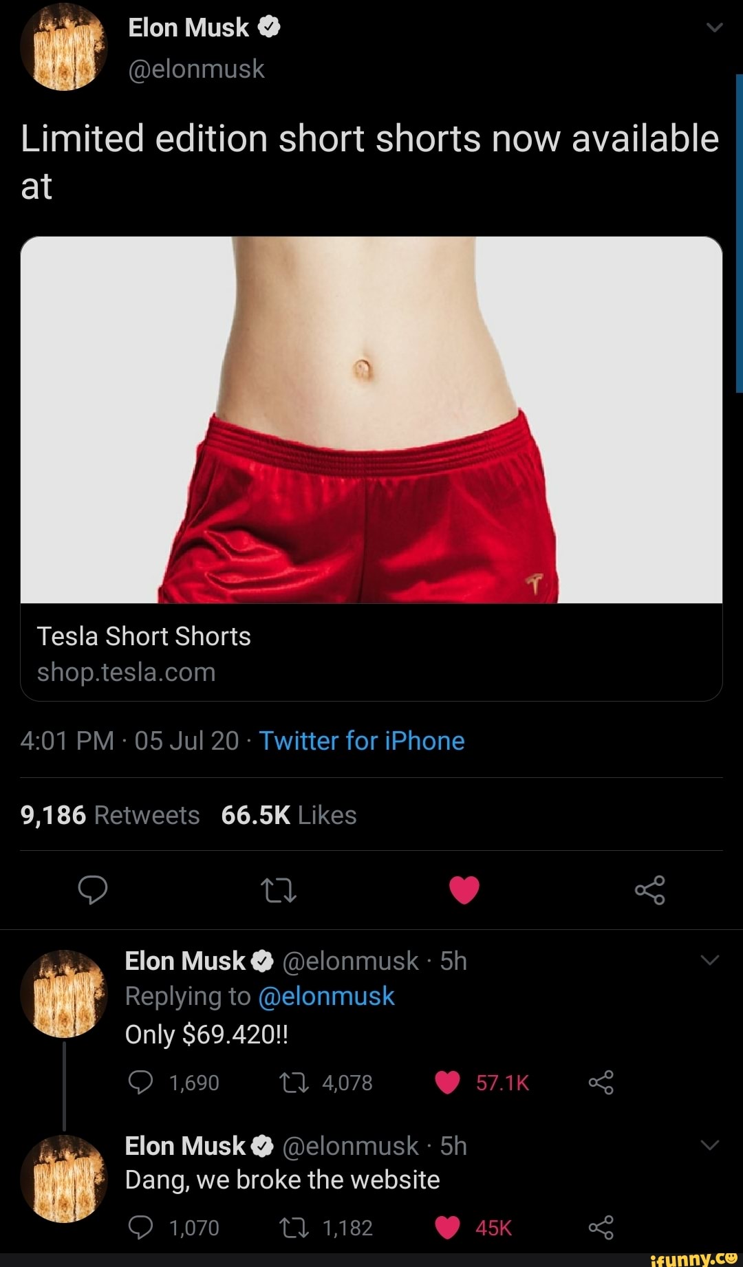 Limited edition short shorts now available at wet - iFunny