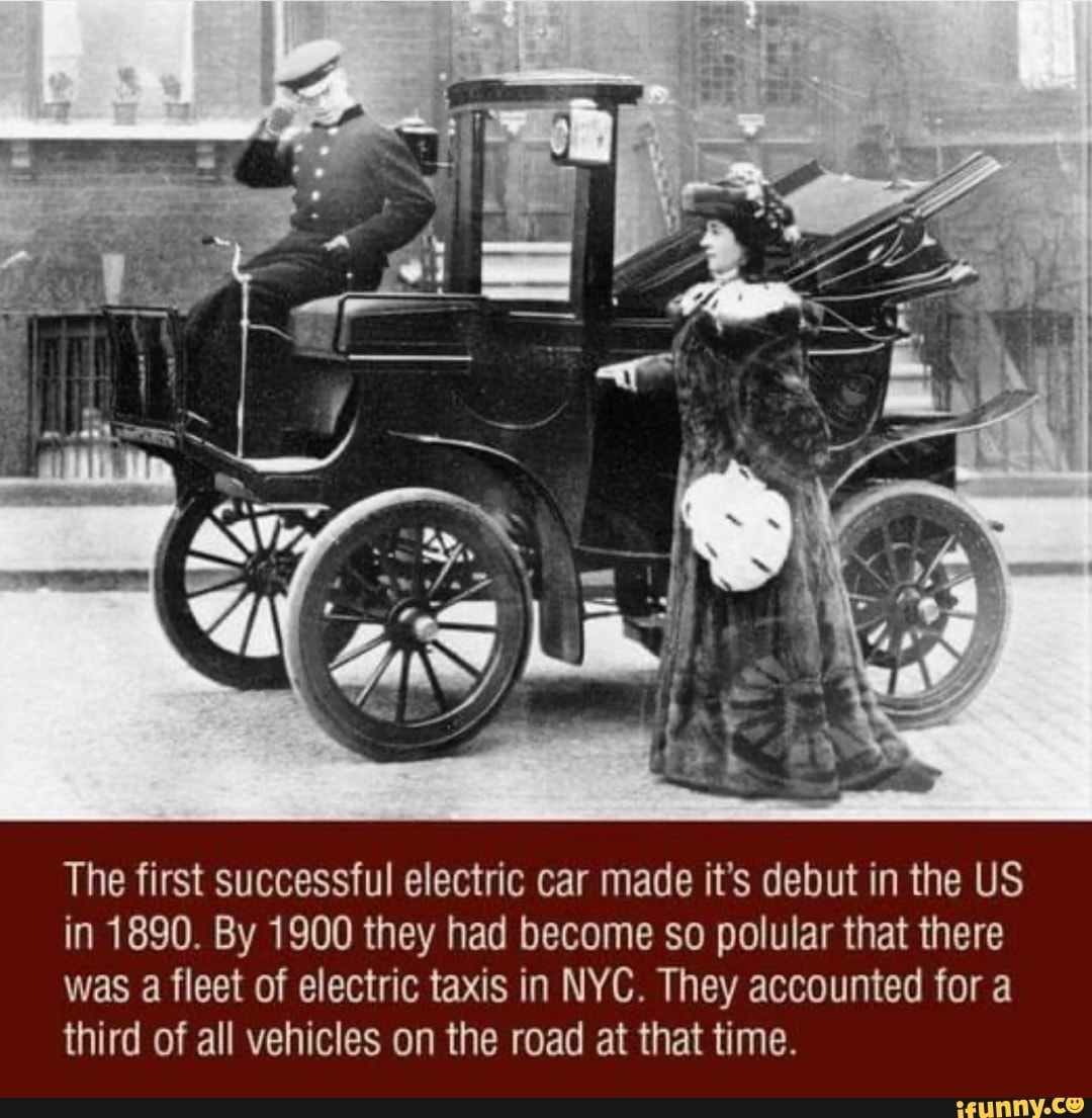 SS The first successful electric car made it's debut in the US in 1890 ...