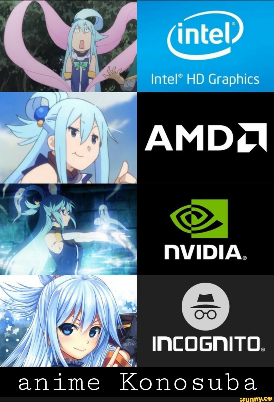 intel)
Intelº HD Graphics
anime konosuba