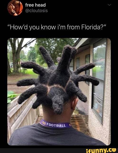 y) free head
@cloutosis
"How'd you know i'm from Florida?"