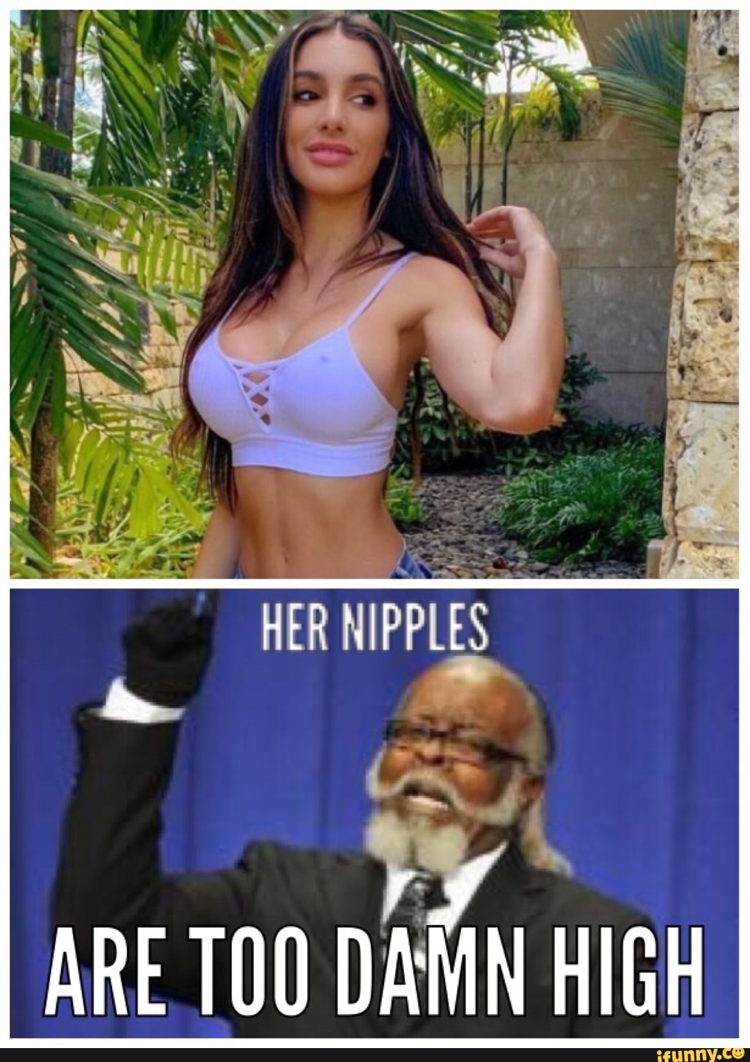 HER NIPPLES ARE TOO DAIN HIGH - iFunny