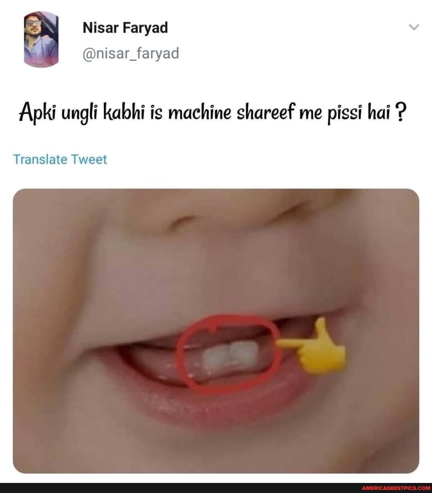 Nisar
@nisarfaryad
Apki ungli kabhi is machine shareef me pissi hai
Translate Tweet