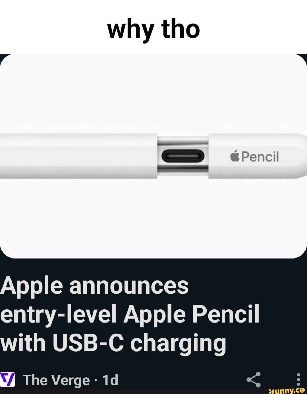 Apple Pencil: Apple launches entry-level Pencil with USB-C