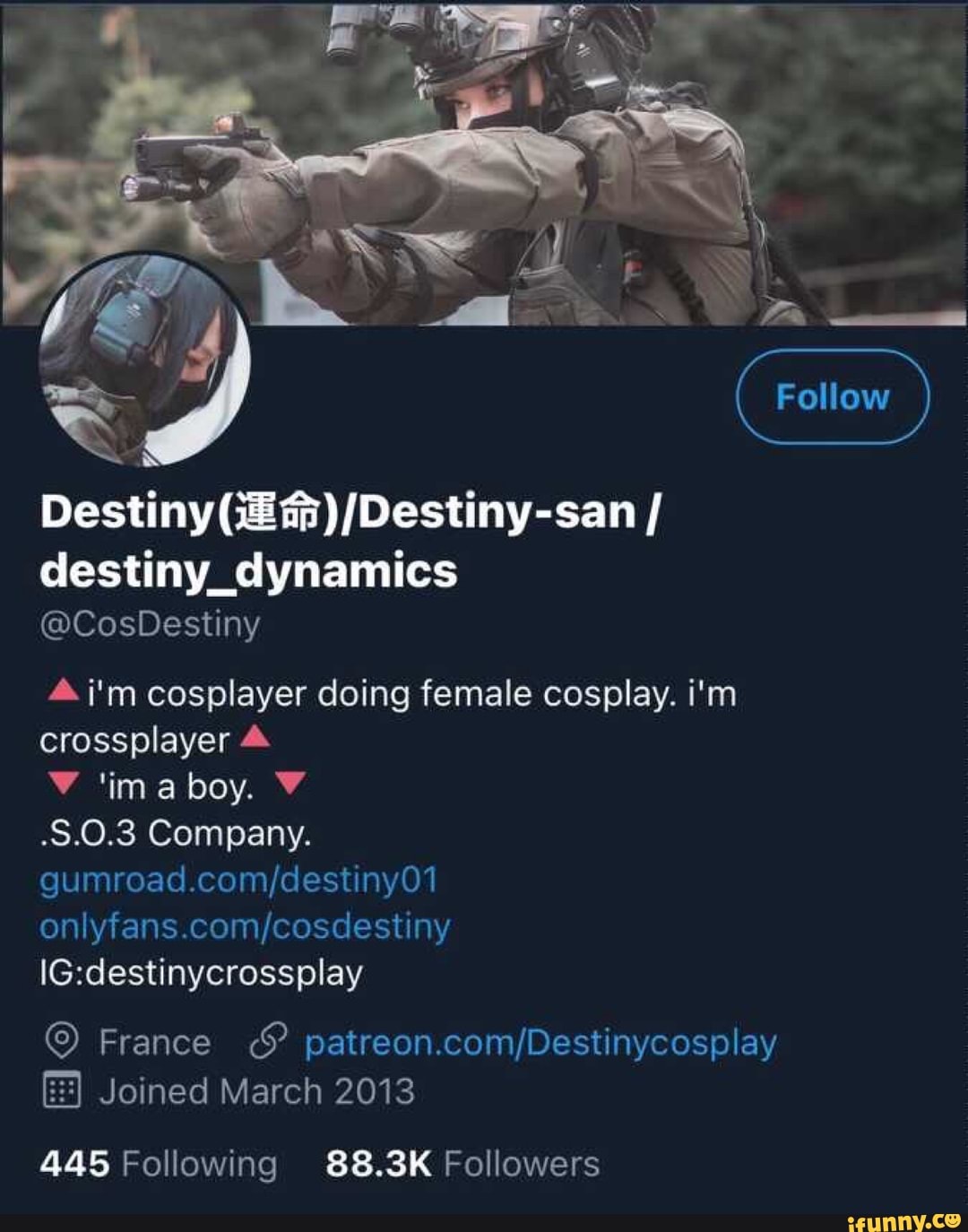Destiny san cosplay