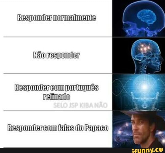Responder com português